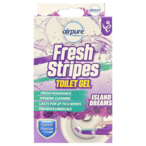 Airpure Fresh Stripes bezkošíkový WC gel Island Dream 45ml