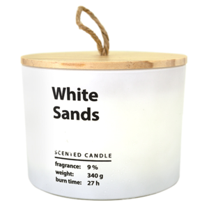 Svíčka vonná dekorativní WHITE SANDS 340g
