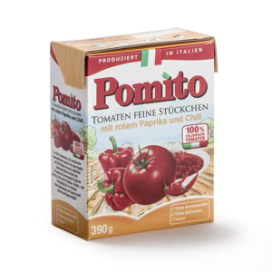 Pomito rajčatová omáčka s chilli a paprikou 390g