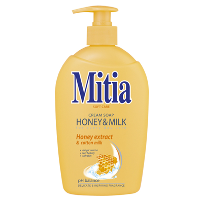 MITIA soft care Honey & Milk krémové mýdlo 500ml