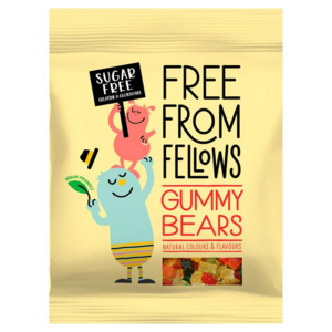 Free From Fellows veganské žvýkací bonbóny Medvíci bez cukru 70g