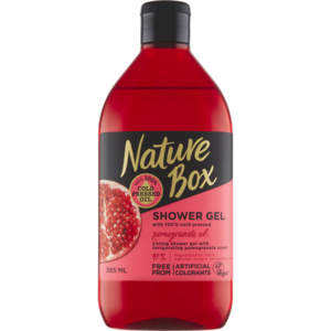 Nature Box sprchový gel s olejem z granátového jablka za studena lisovaném 385ml