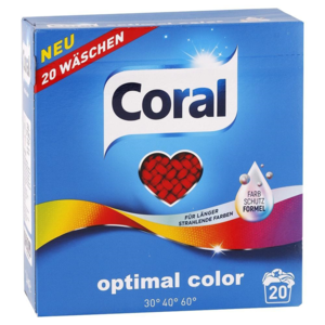 Coral Optimal Color koncentrovaný prací prášek na barevné prádlo 20PD 1,4kg