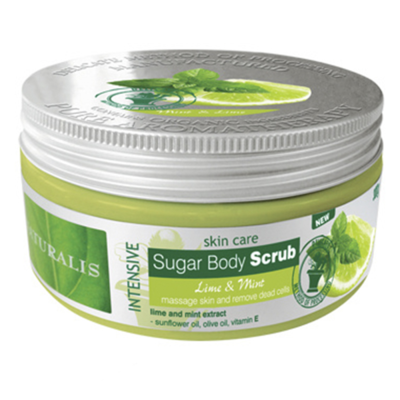 Naturalis cukrový tělový peeling Limeta a Máta 300g