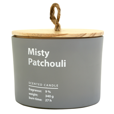 Svíčka vonná dekorativní MISTY PATCHOULI 340g
