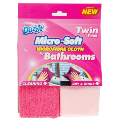 Duzzit Twin Sada úklidových utěrek na koupelnu 2ks