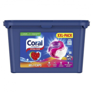 Coral prací kapsle na barevné prádlo Optimal Color XXL All in1 45ks