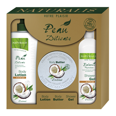 Naturalis Body Care Coconut dárková sada 3ks