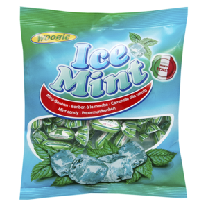 Woogie 250 mint - Ledové bonbóny plněné jemnou mátovou náplní