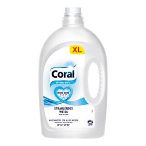 Coral Optimal White prací gel na bílé prádlo, 50PD 2,5l