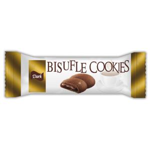 Bisufle Cookies Dark, kakaové sušenky s čokoládovou náplní, 48g