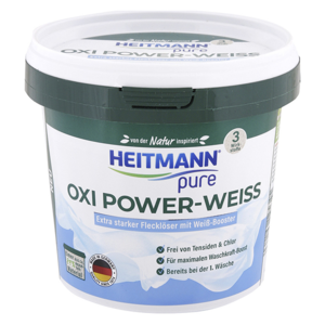 Heitmann Pure Oxi Power odstraňovač skvrn z bílého prádla 500g