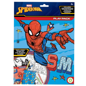 Spiderman Play pack Sada omalovánek s pastelkami 30 listů