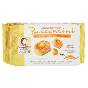 Matilde Vicenzi Bocconcini sušenky s meruňkou a vanilkou 100g