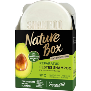 Nature Box tuhý šampon na vlasy s avokádovým olejem 85g