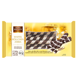 Feiny Biscuits Vaflové trubičky Zebra 160g