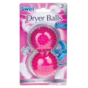Swirl Eco friendly míčky do sušičky růžové 2ks
