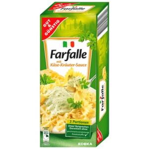 GG Farfalle se sýrovo-bylinkovou omáčkou 3 porce