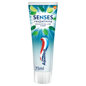 Aquafresh Senses  revitalising LIME & MINT zubní pasta 75ml