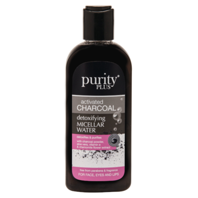 Purity Plus Charcoal micelární voda a aktivním uhlím 200ml