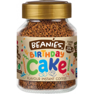 Beanies ochucená instantní káva Birthday Cake 50g