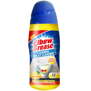 Elbow Grease Foam WC vonný pěnící a čistící prášek Lemon Fresh 500g