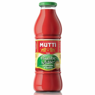 MUTTI Passata jemné rajčatové pyré s bazalkou 700g