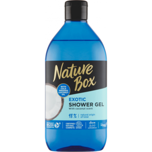 Nature Box sprchový gel s kokosovým olejem za studena lisovaným 385ml