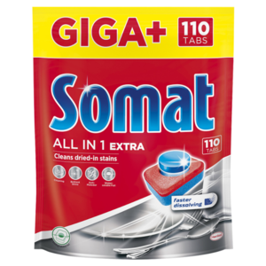 Somat Giga+ tablety do myčky All in 1 Extra 110ks