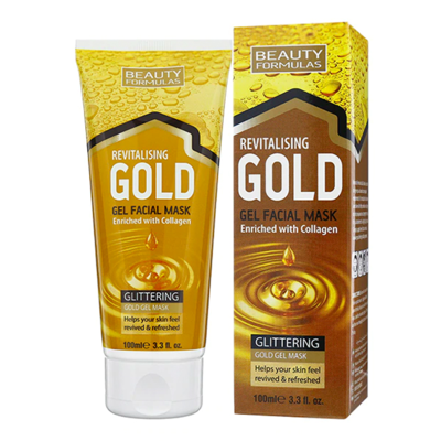 Beauty Formulas Gold hloubkově revitalizující gelová maska 100ml