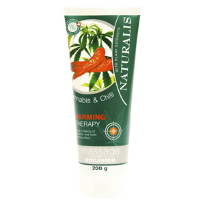 Naturalis masážní emulze Warming Cannabis a Chilli 200ML