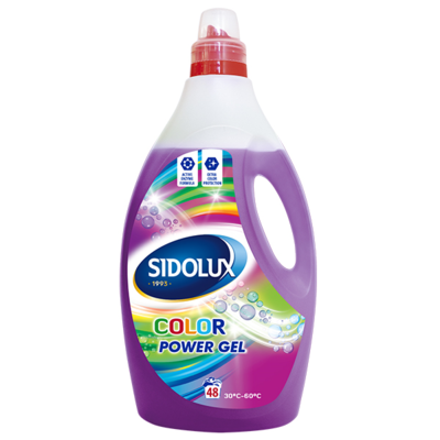 Sidolux Power Color prací gel na barevné prádlo 1,92l 48PD