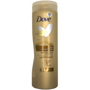Dove Glow samoopalovací mléko pro světlou pokožku Medium 400ml