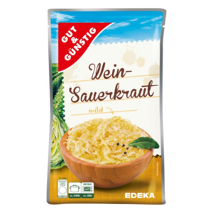 GG Bílé zelí ve vinném nálevu, jemně krájené 520g
