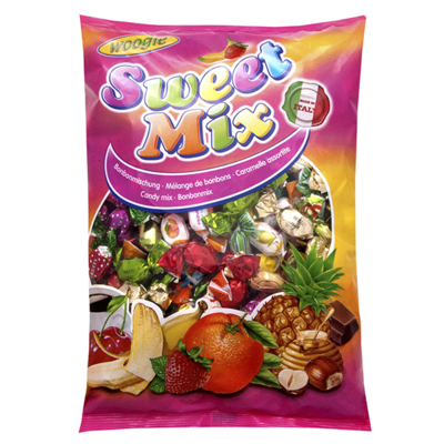 Mix různých druhů ovocných bonbónů - Woogie 1kg