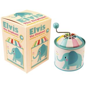 Rex London Plechová hrací skříňka Elvis the Elephant