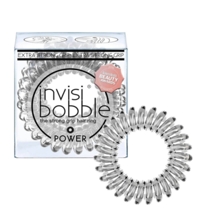 InvisiBobble Power Strong sada gumiček na vlasy barva Silver 3ks