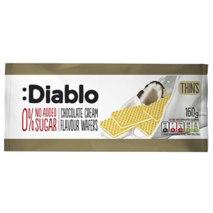 Diablo Tenké oplatky s kokosovou příchutí bez přidaného cukru 160g
