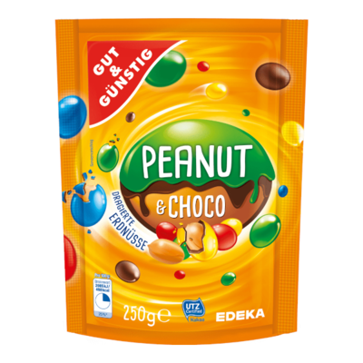 GG Barevné arašídy v mléčné čokoládě 250g
