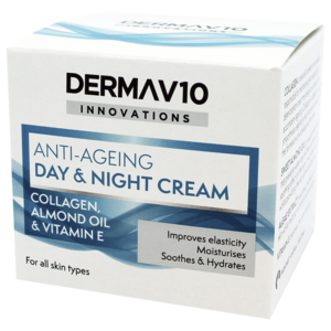 DERMA V10 kombinovaný denní a noční Anti Ageing krém s kolagenem 50ml