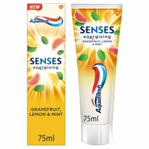 Aquafresh senses energising Lemon & Mint osvěžující zubní pasta 75ml