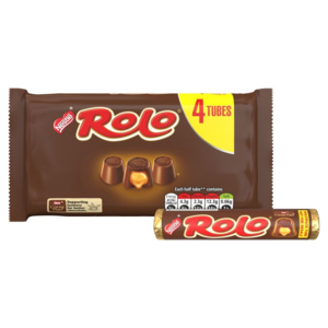Rolo oblíbené anglické čokoládové bonbony plněné karamelem 4x41,6g