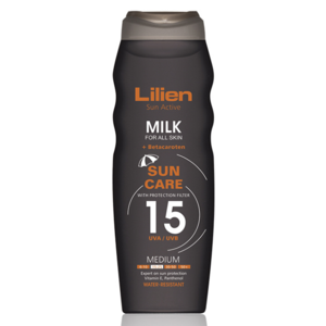 Lilien Sun Active Betacaroten opalovací mléko SPF 15, 200ml