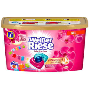 Weisser Riese Trio Caps Color Aromatherapie prací kapsle orchidej 40PD