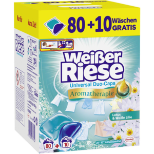 Weisser Riese Universal Duo-Caps prací kapsle Aromatherapie 80+10 zdarma
