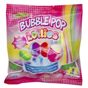 Lízátko se žvýkačkou Bubble pop 144g