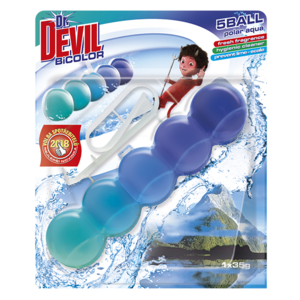 Dr. DEVIL BiCOLOR Polar aqua WC závěs 35g