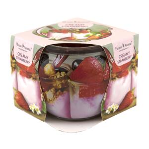 Svíčka vonná dekorativní Strawberry Cream, 70g