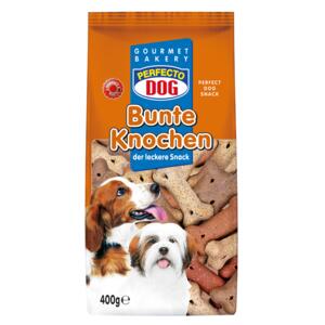 Perfecto Dog sušenky barevné kostičky 400g