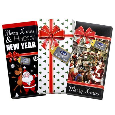 Mléčná čokoláda Merry X-mas Santa a Sob 100g